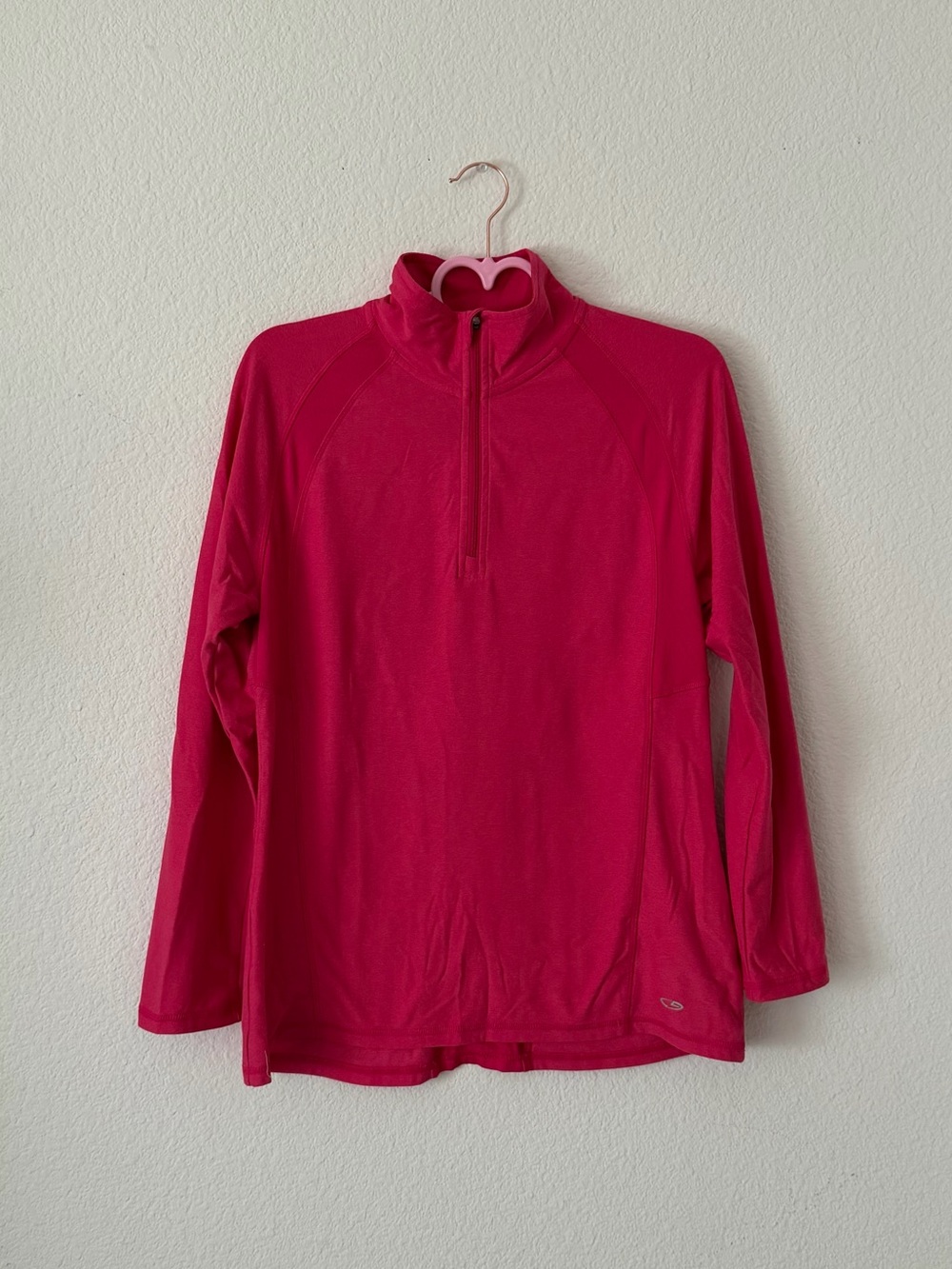 Champion Women's Hot Pink Quarter-Zip Activewear Pullover